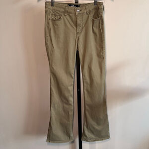 Women's Hollister Olive Green Mid-Rise Boot Cut Jeans Size 25